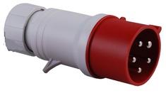 Kontaktstop CEE 5P/16A/400V-6h IP44 - rood - fasewissel